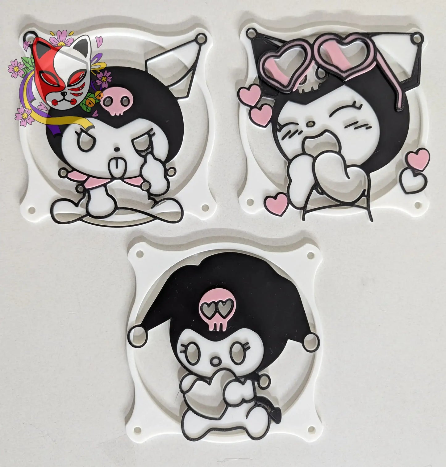 Adorable PC Fan Cover featuring Hello Kitty, Kuromi, Cinnamoroll & more - Stay cool in cute style! - Kitsune Kingdom