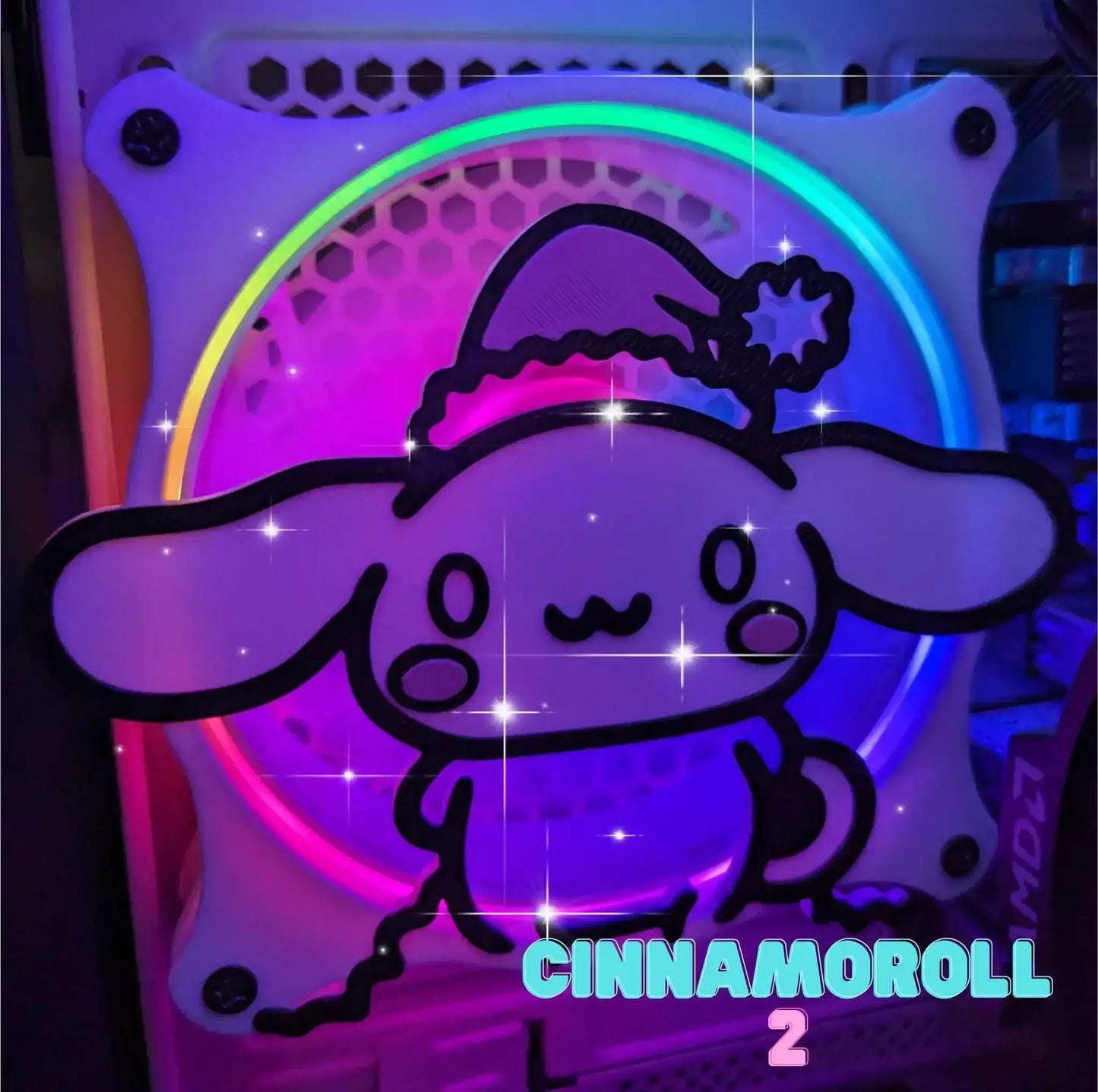 Adorable PC Fan Cover featuring Hello Kitty, Kuromi, Cinnamoroll & more - Stay cool in cute style! - Kitsune Kingdom