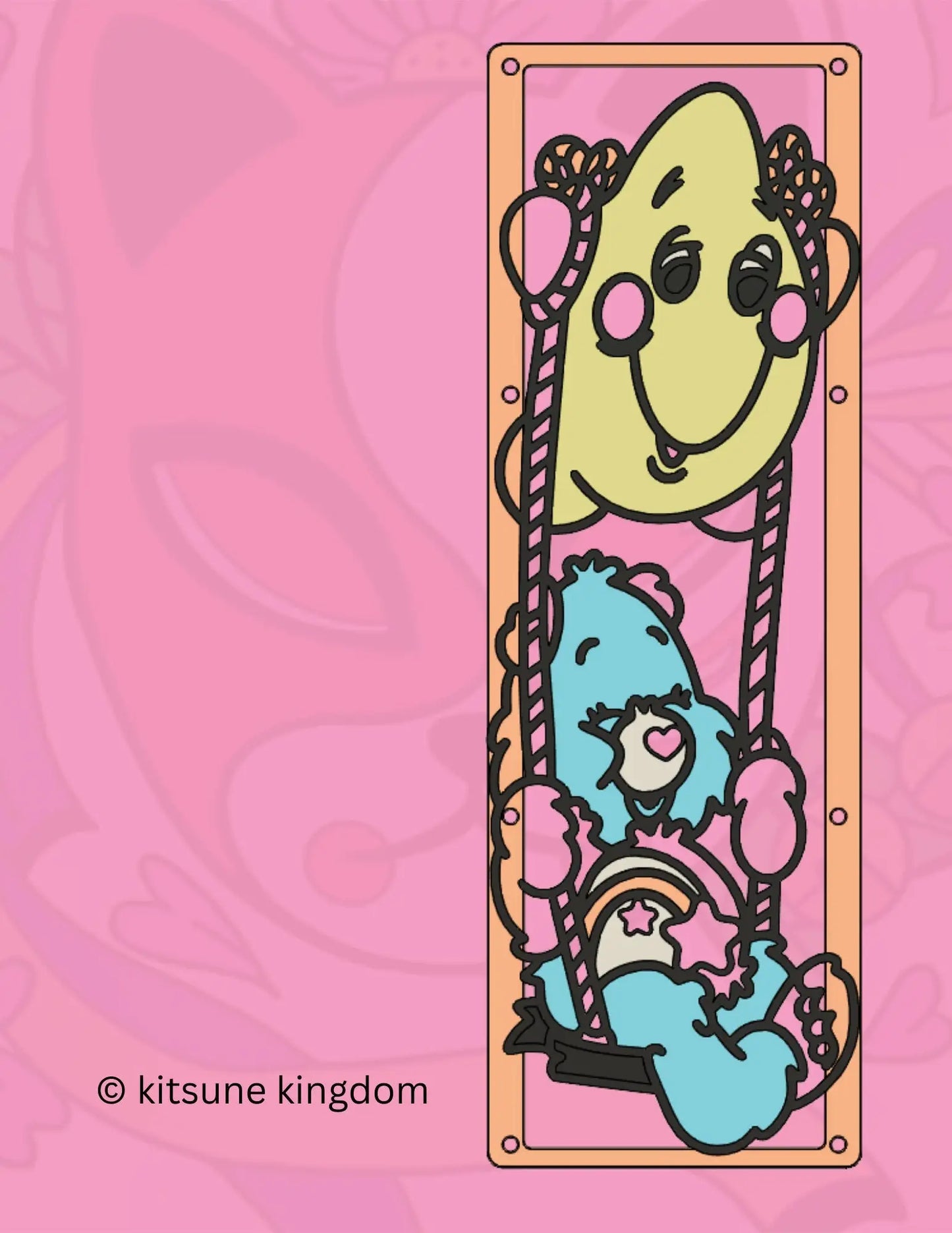 Adorable PC Fan Cover featuring Carebears - Stay cool in cute style!