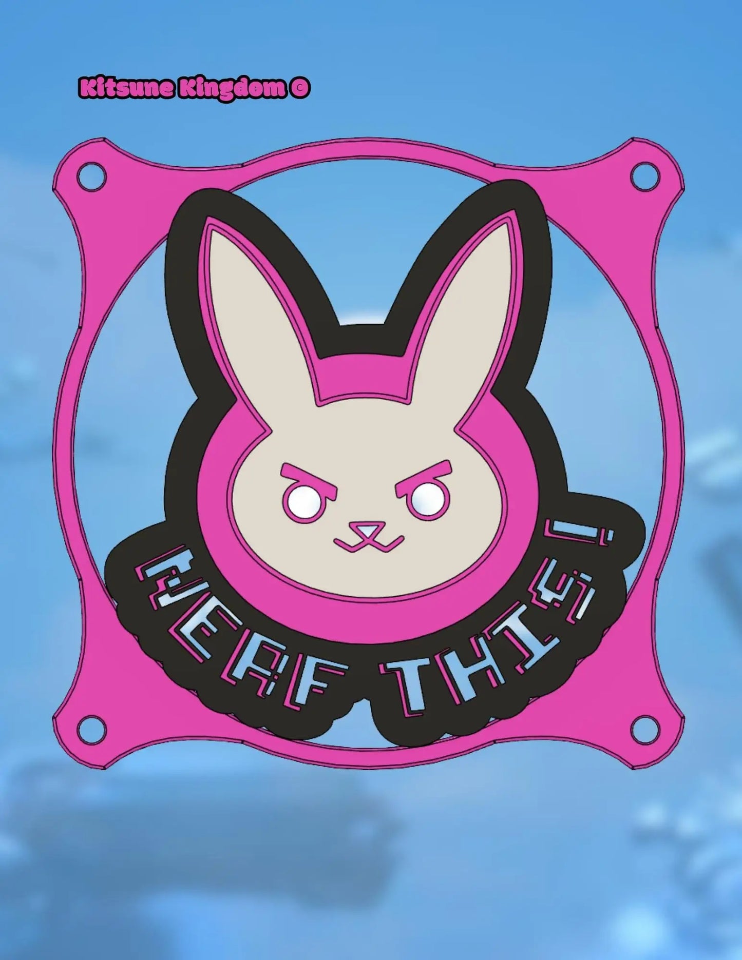 D.VA Inspired Fan Shrouds/Covers for PC Builds - Custom Gaming Accessories for Over watch Fans