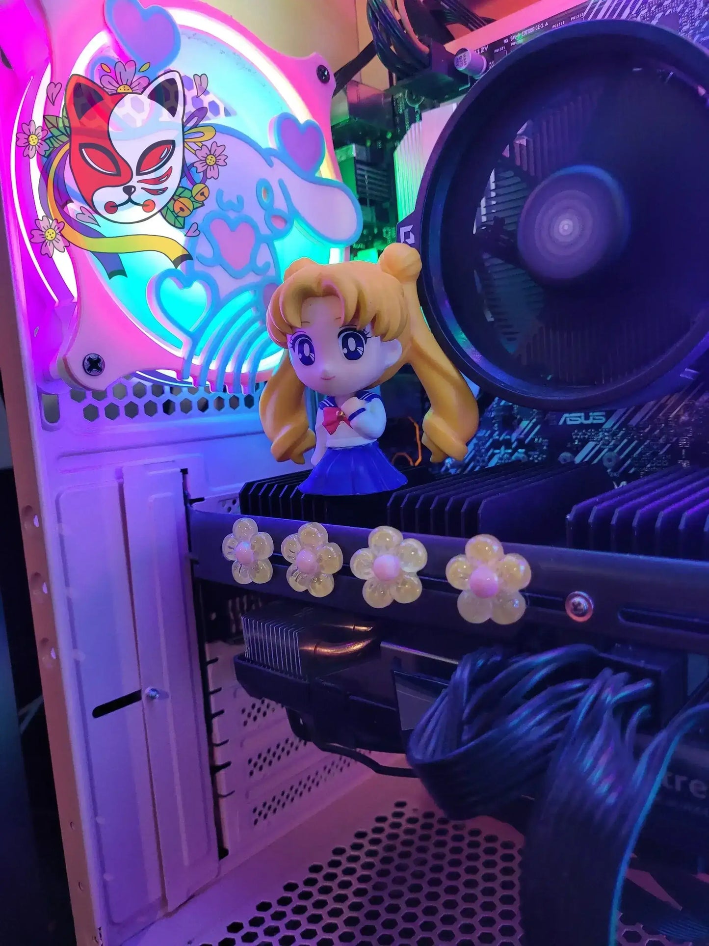 Glossy Flower Magnets - Kitsune Kingdom