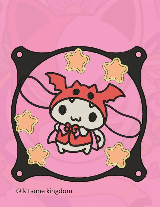 Halloween PC Fan Cover Collection - Spooky & Cute Characters - Kitsune Kingdom