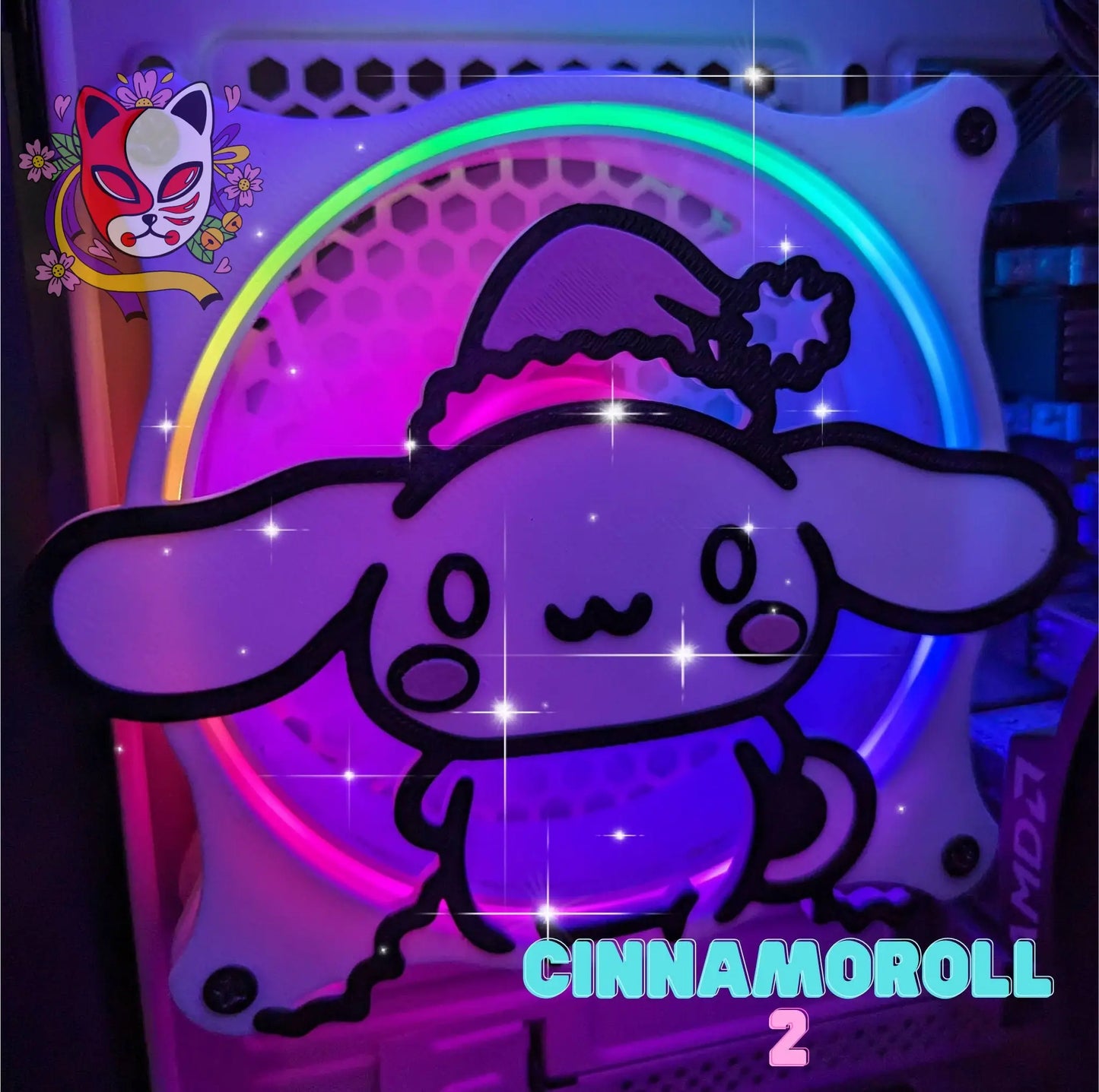 Adorable PC Fan Cover featuring Hello Kitty, Kuromi, Cinnamoroll & more by Sanrio - Stay cool in cute style! - Kitsune Kingdom