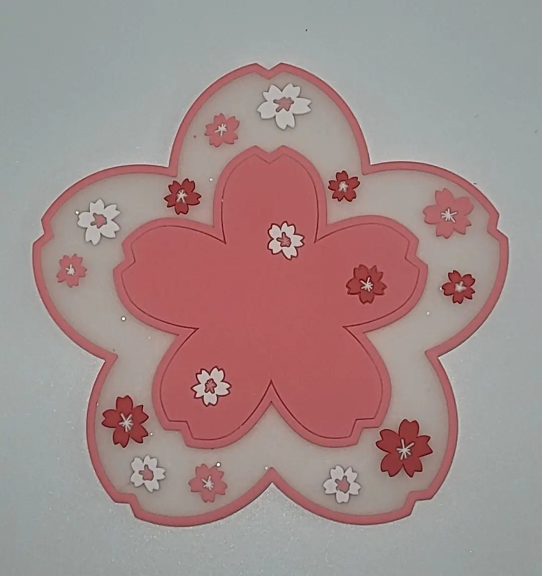 Pretty Pink Floral Coaster - Japanese Sakura Blossom Design