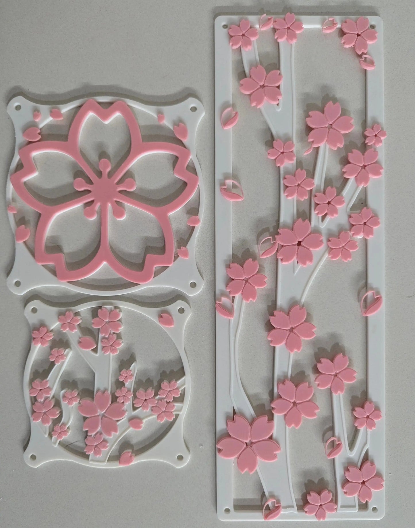 Sakura Cherry Blossom Fan Cover Combo 120mm 140m 360mm