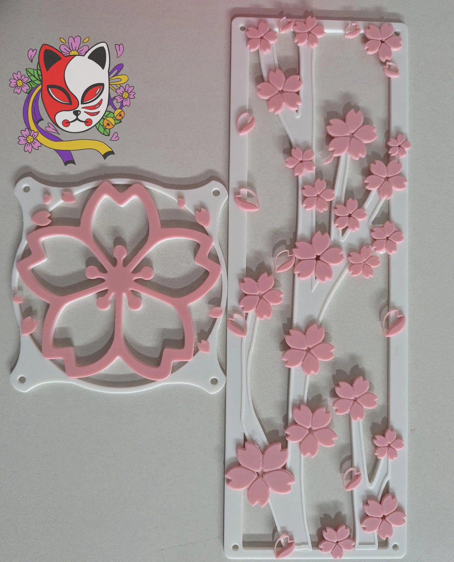 Sakura Cherry Blossom Fan Cover Combo 120mm 140m 360mm