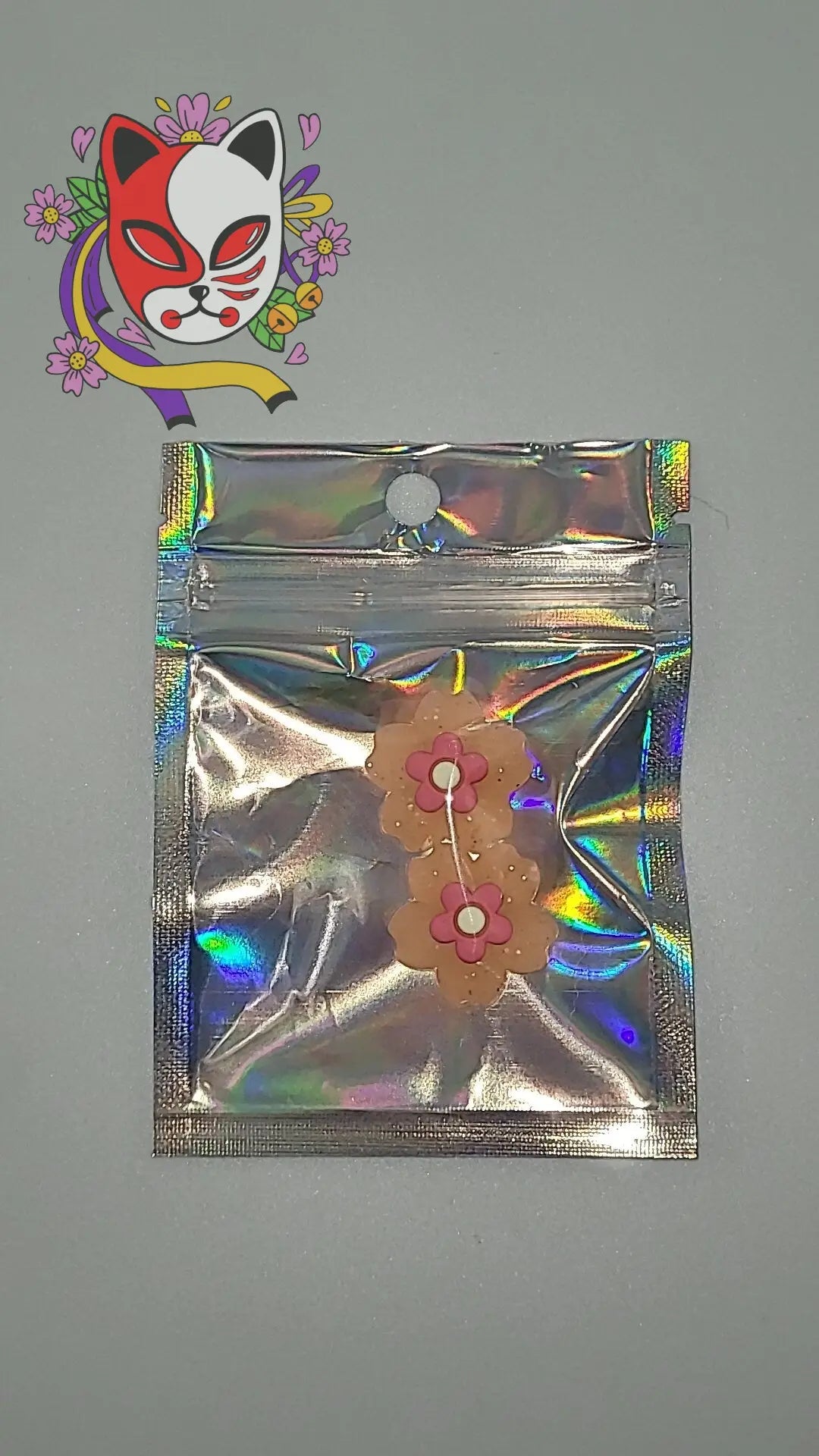 Sparkly Flower Thumb Grips