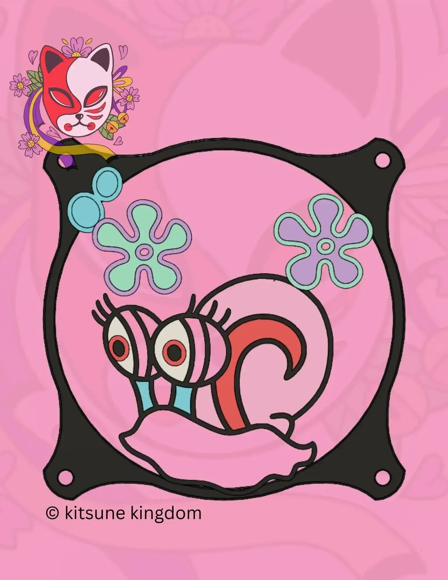 SpongeBob Fan Cover Collection - Set of 4 Colorful Undersea PC Fan Covers - Kitsune Kingdom