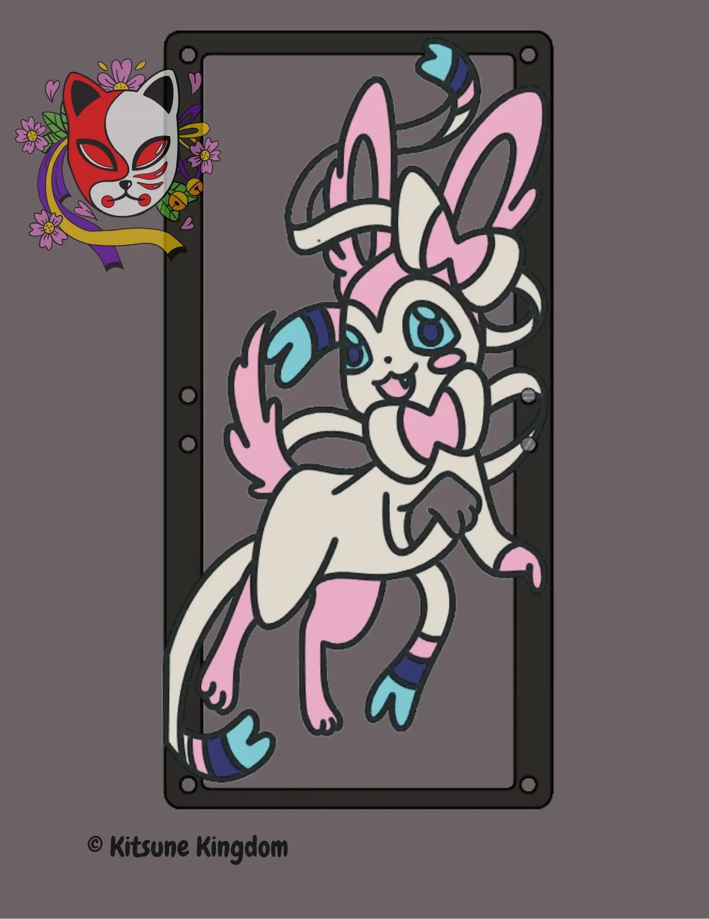 Pastel Ribbon Fox PC Fan Shroud – Add Whimsy to Your Build!