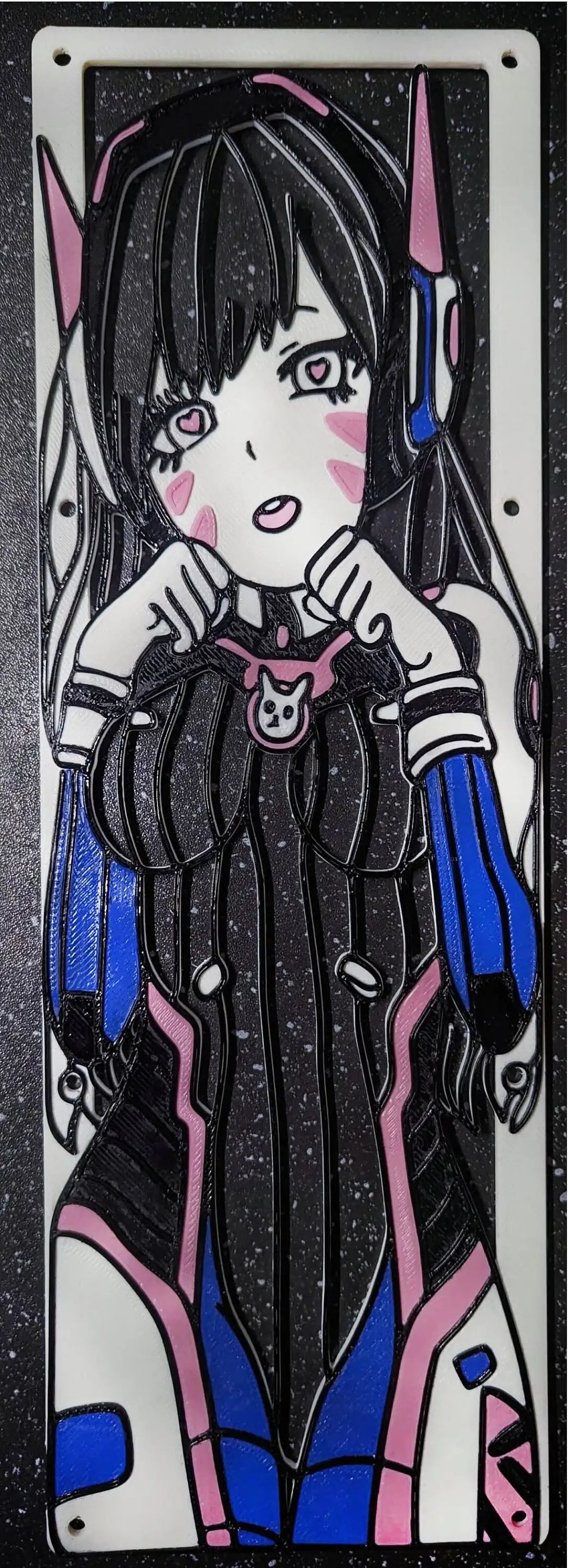 3D-Printed D.Va PC Fan Cover: Anime-Inspired Aesthetics