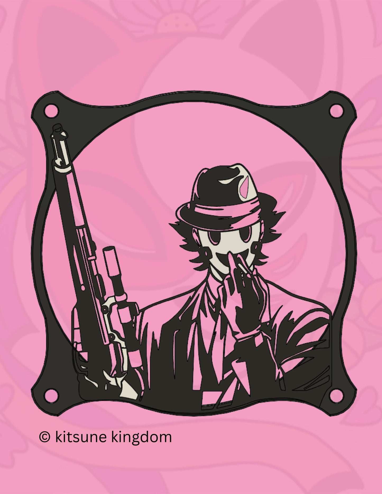 High-Rise Invasion PC Fan Covers | Thrilling Masked Assassin Design
