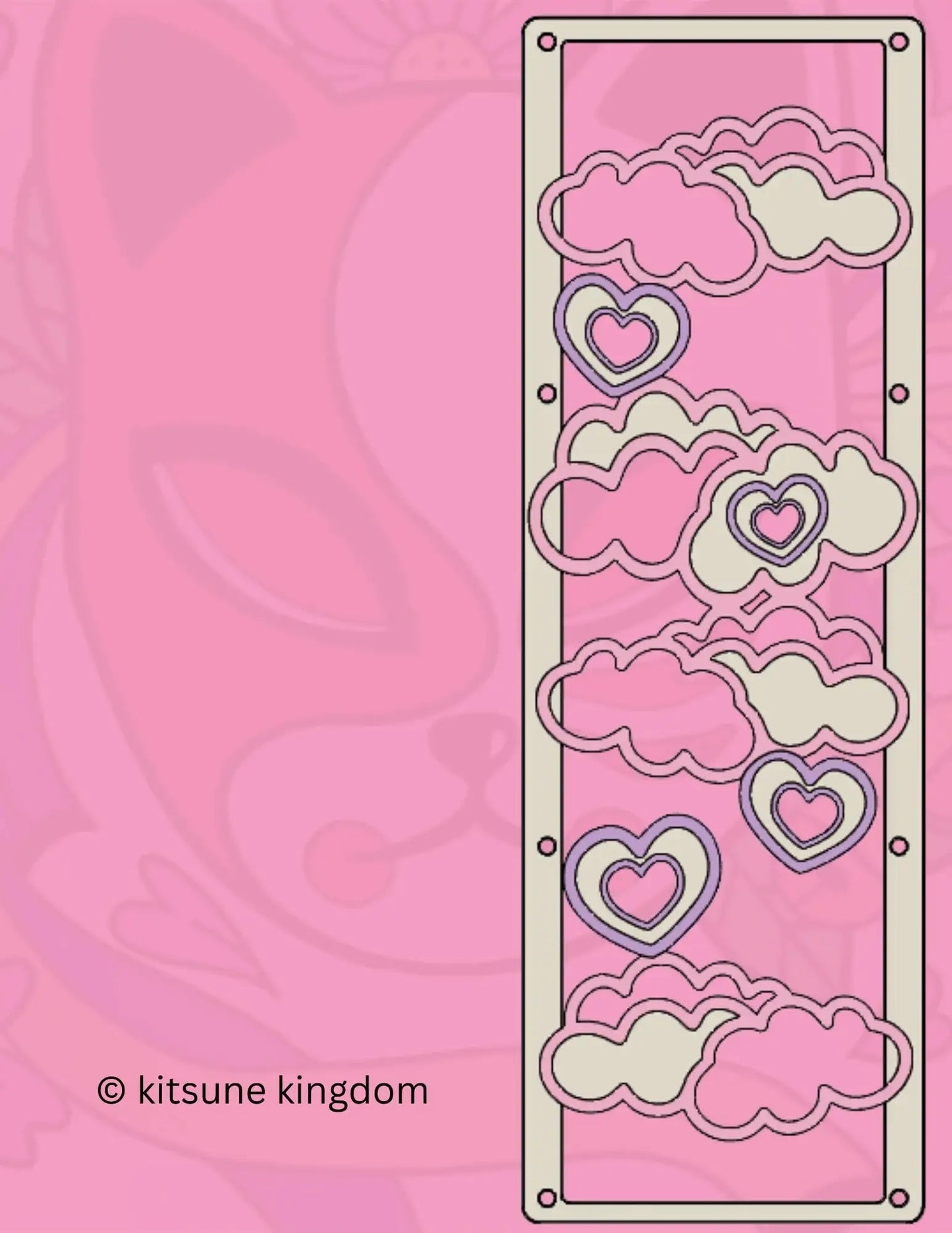 Cute kawaii custom PC covers grills shrouds flower hearts stars kitsune Sakura cherry blossom 120mm 140mm 360mm 280mm