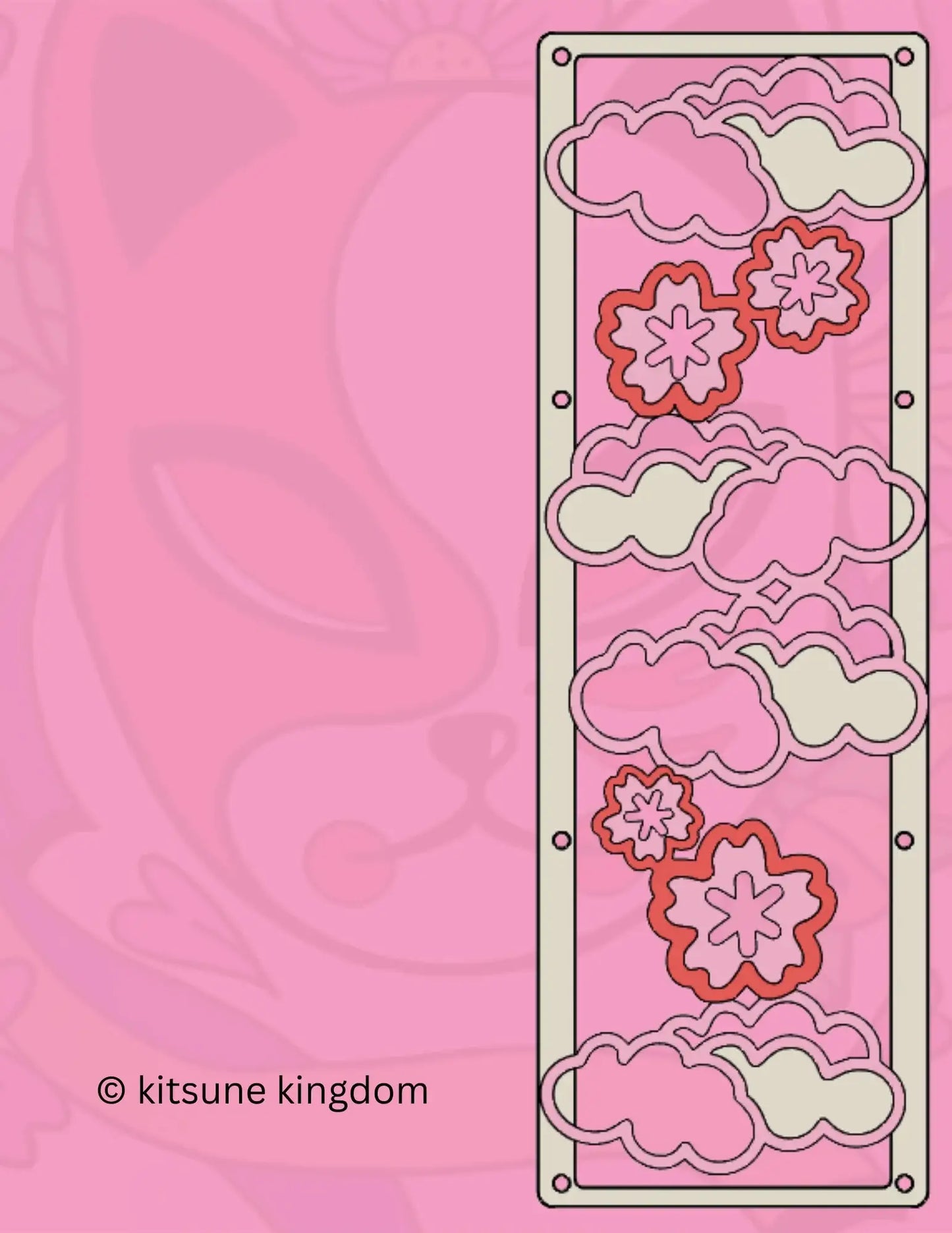 Cute kawaii custom PC covers grills shrouds flower hearts stars kitsune Sakura cherry blossom 120mm 140mm 360mm 280mm