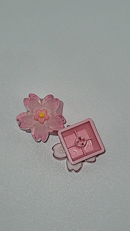 Sakura Keycap: PBT Cherry Profile Mechanical Keyboard Key