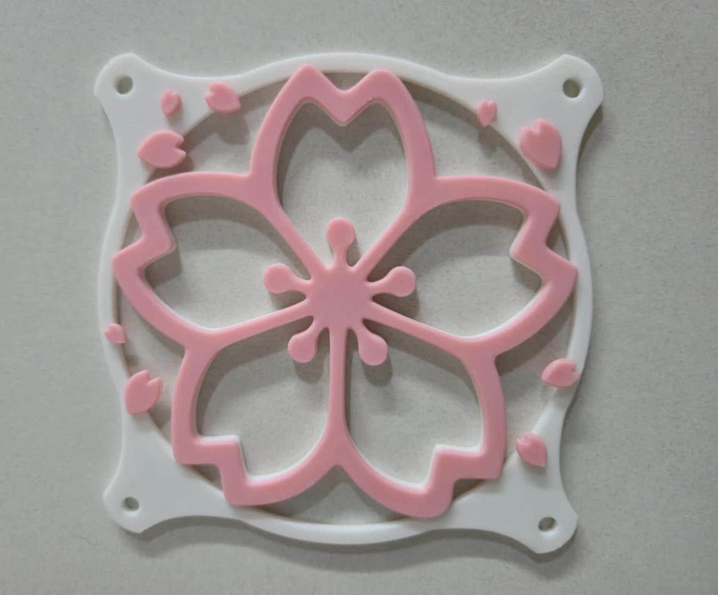 Sakura Cherry Blossom Fan Cover Combo kawaii gamer for her 120mm 140m 360mm white pink