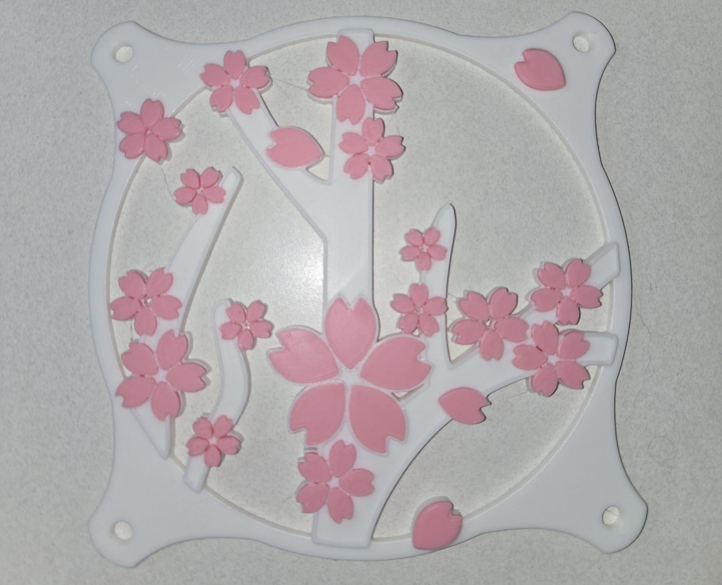 Sakura Cherry Blossom Fan Cover Combo kawaii gamer for her 120mm 140m 360mm white pink