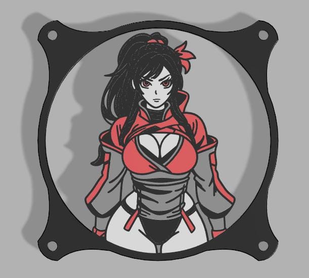 Veil of the Blade Fan Cover Collection – Samurai-Inspired PC Accessories