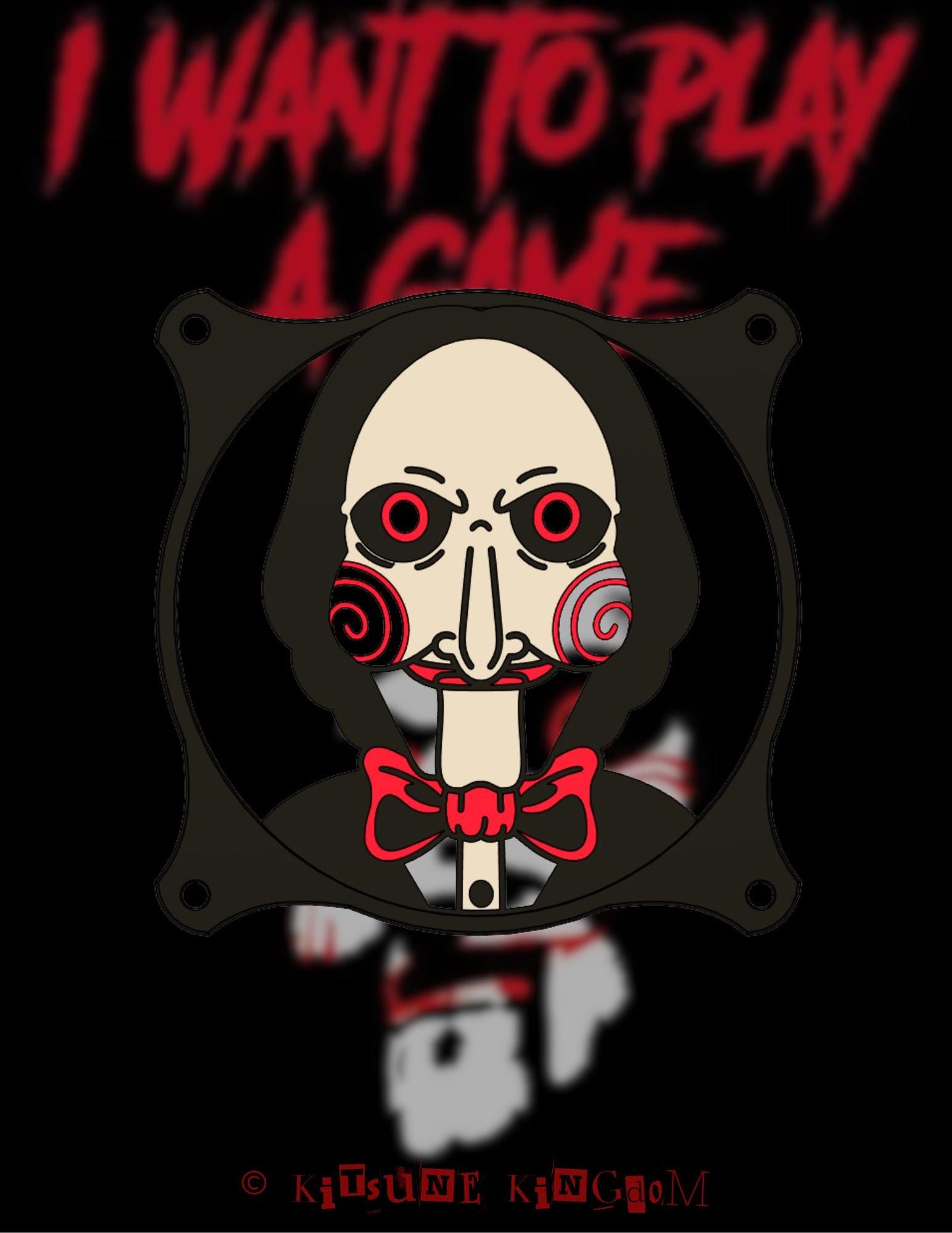 Saw Movie PC Fan Shroud Set: Horror-Themed PC Modding Accessories