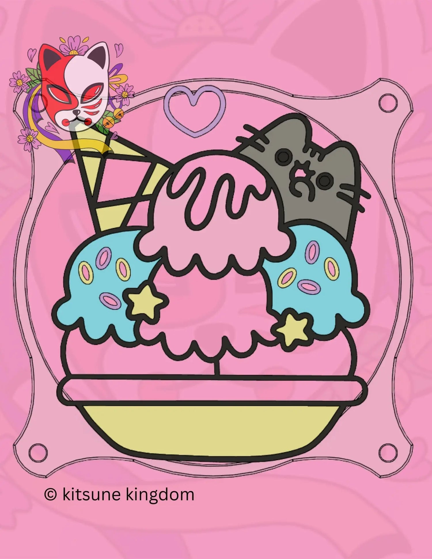 Pusheen Kitsune Kingdom