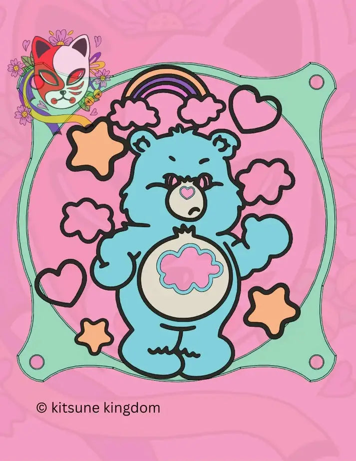 Carebear Pc fan cover 120mm 140mm 360mm