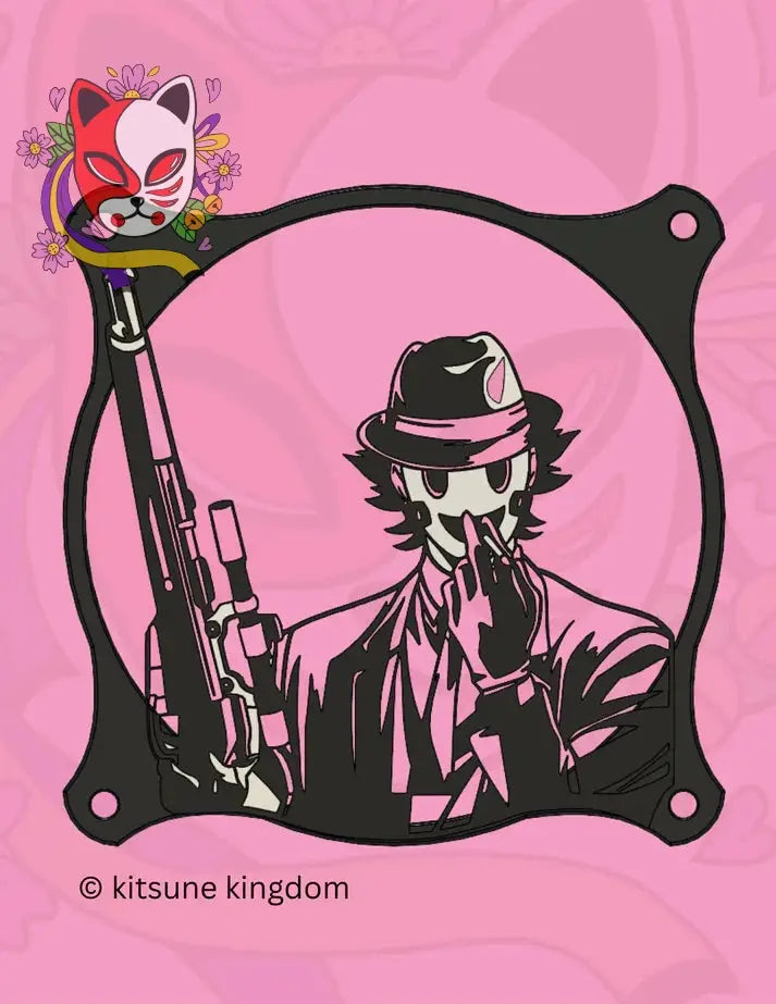 Assassin Pc Fan cover anime 120mm 140mm