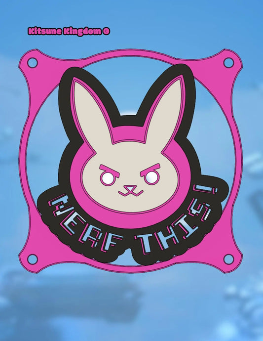 D.VA Inspired Fan Shrouds/Covers for PC Builds - Custom Gaming Accessories for Over watch Fans