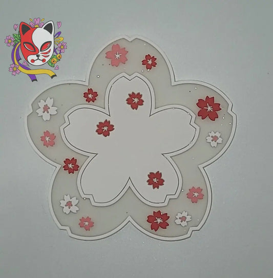 Pretty Pink Floral Coaster - Japanese Sakura Blossom Design