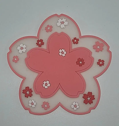 Pretty Pink Floral Coaster - Japanese Sakura Blossom Design
