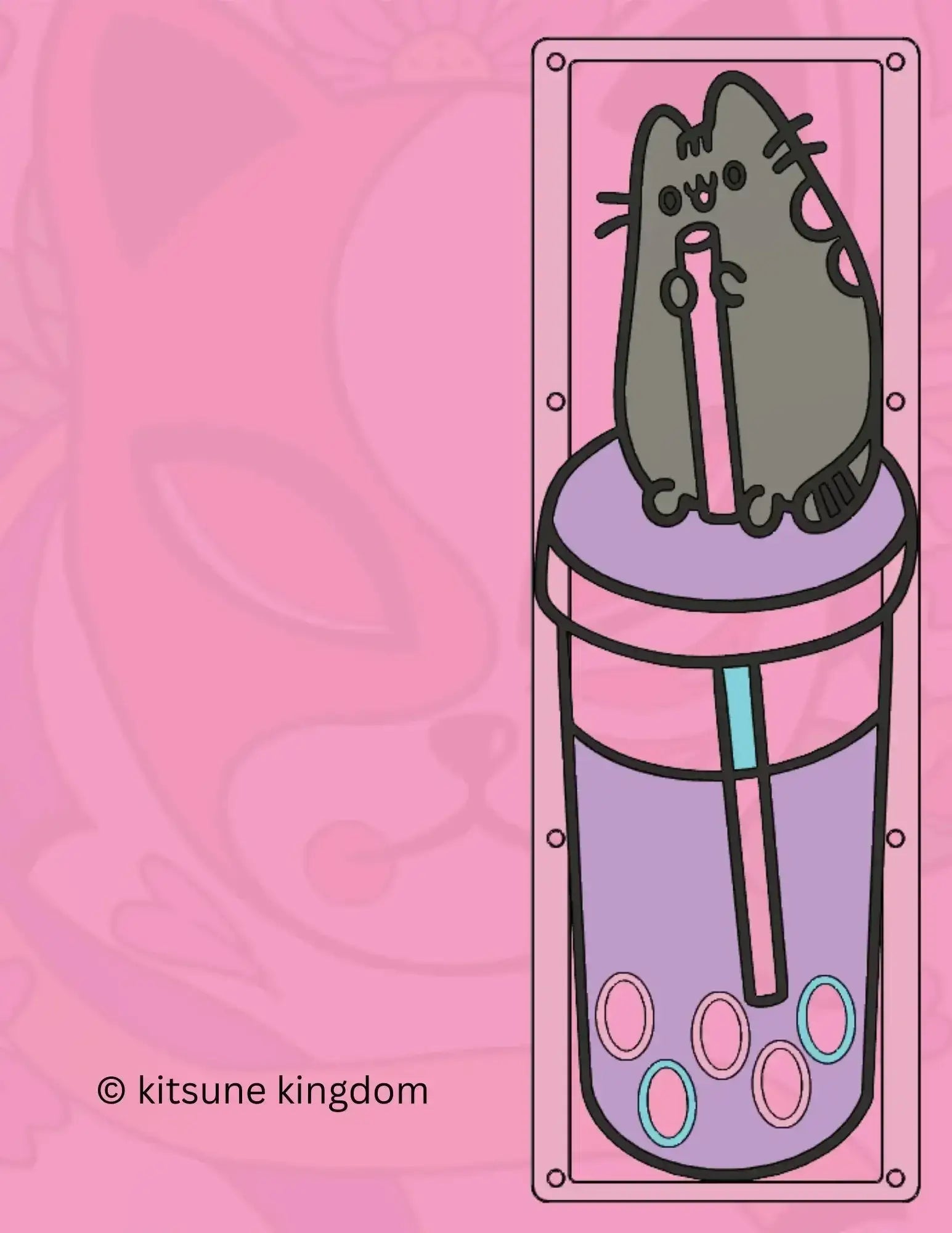 Pusheen PC Fan Covers Set - 120mm & 140mm - Customizable - Kitsune Kingdom