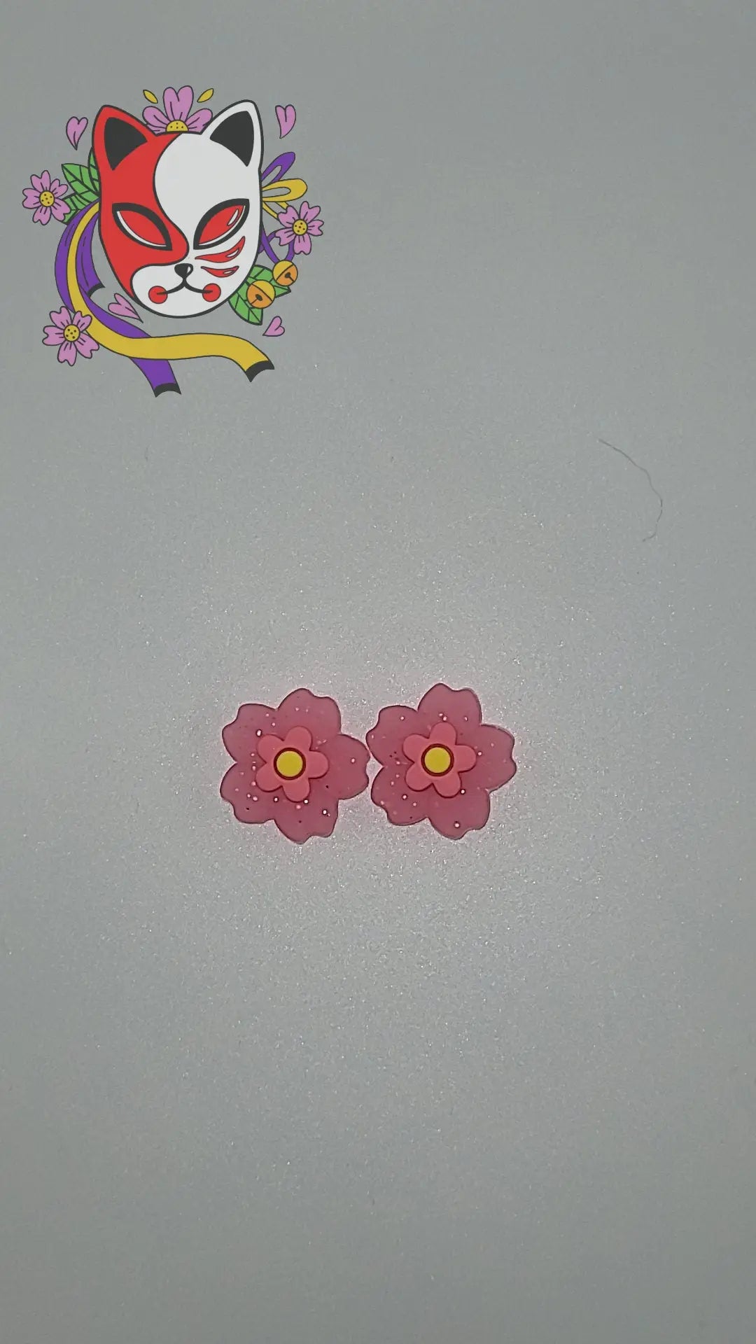 Sparkly Flower Thumb Grips