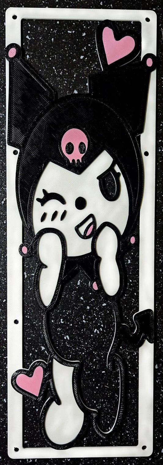 Step up your PC aesthetics with a custom 3D-printed Kuromi Fan Cover,– a must-have for any Kuromi fan!