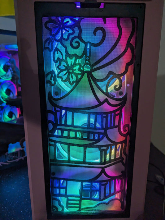Step up your PC aesthetics with a custom 3D-printed Tokyo teme Fan Cover.