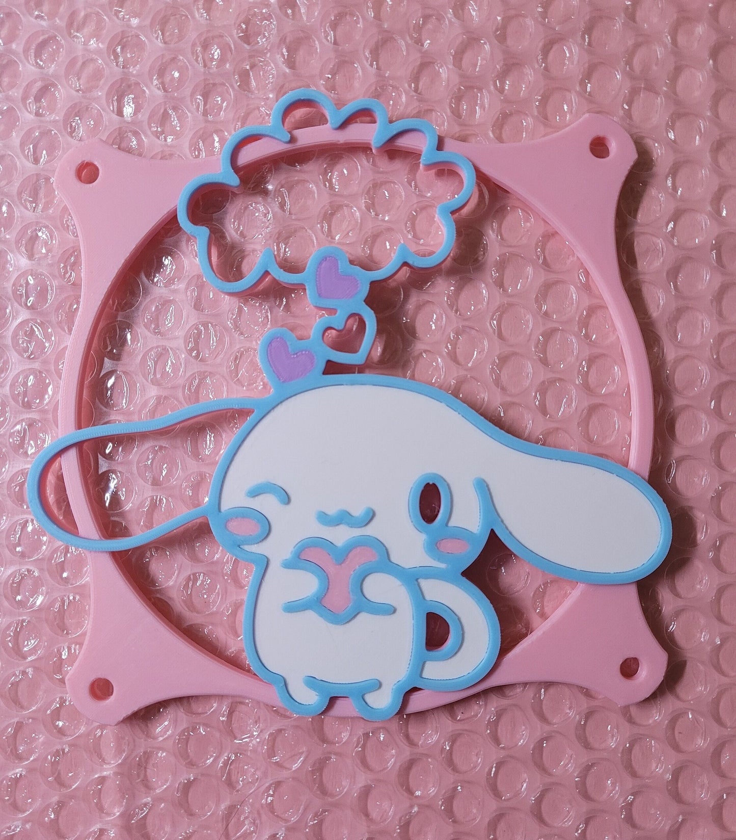 Adorable PC Fan Cover featuring Cinnamoroll Lovestruck Collection - Stay cool in cute style! - Kitsune Kingdom