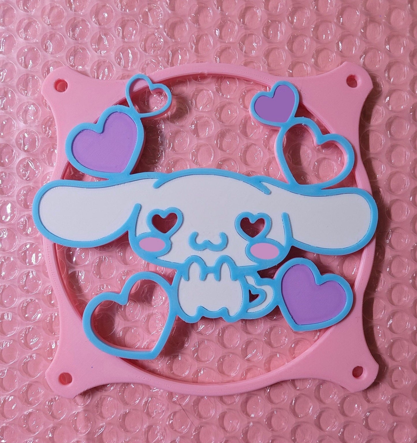 Adorable PC Fan Cover featuring Cinnamoroll Lovestruck Collection - Stay cool in cute style! - Kitsune Kingdom