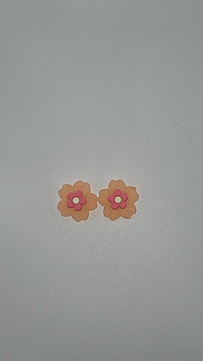 Sparkly Flower Thumb Grips