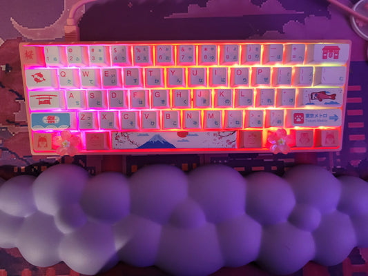 Sakura Cherry Blossom Keycap Set for Mechanical Keyboards