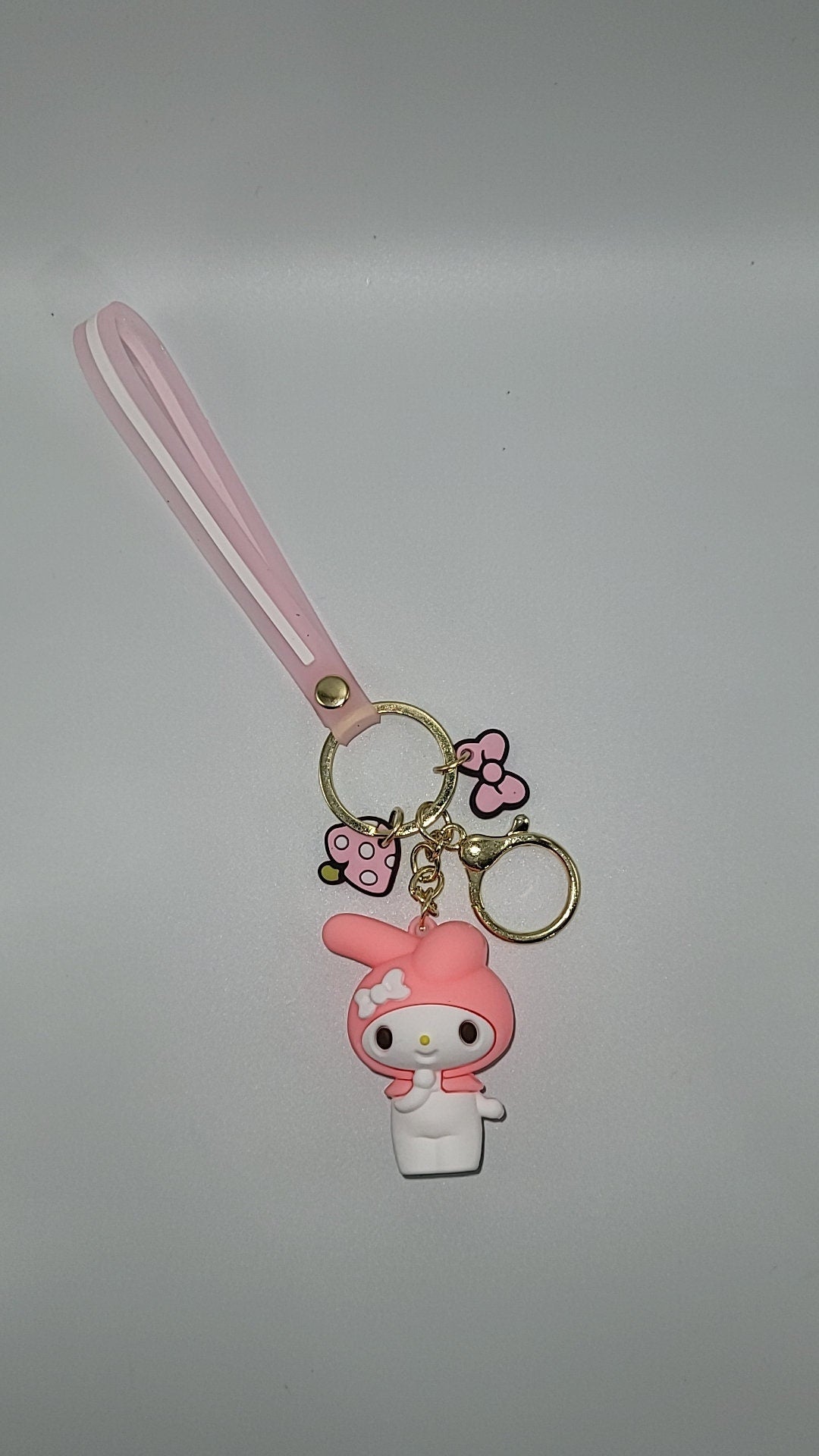 Sanrio Character Keychains Set of 4 - Kuromi, Hello Kitty, Cinnamoroll, My Melody