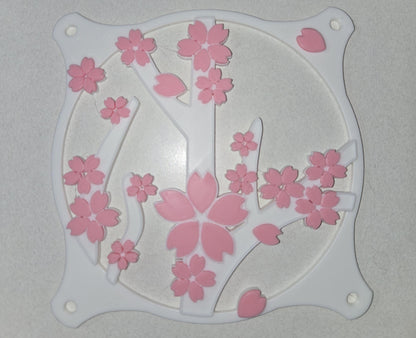 Sakura Cherry Blossom Fan Cover Combo kawaii gamer for her 120mm 140m 360mm white pink