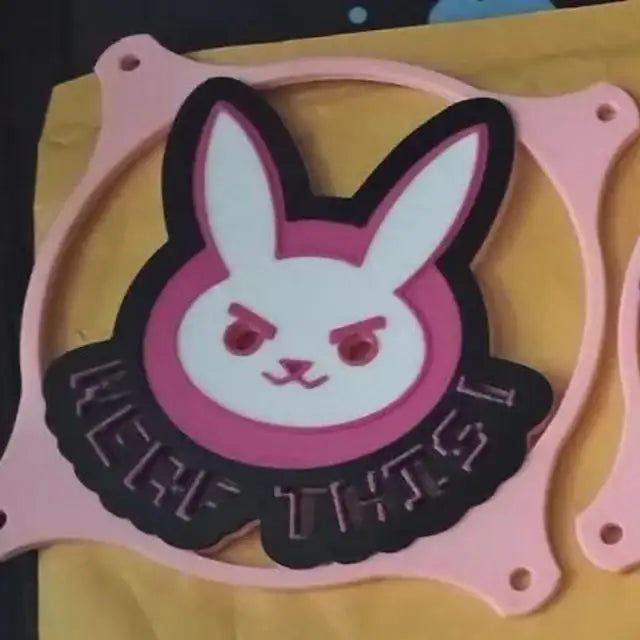 D.VA Inspired Fan Shrouds/Covers for PC Builds - Custom Gaming Accessories for Over watch Fans
