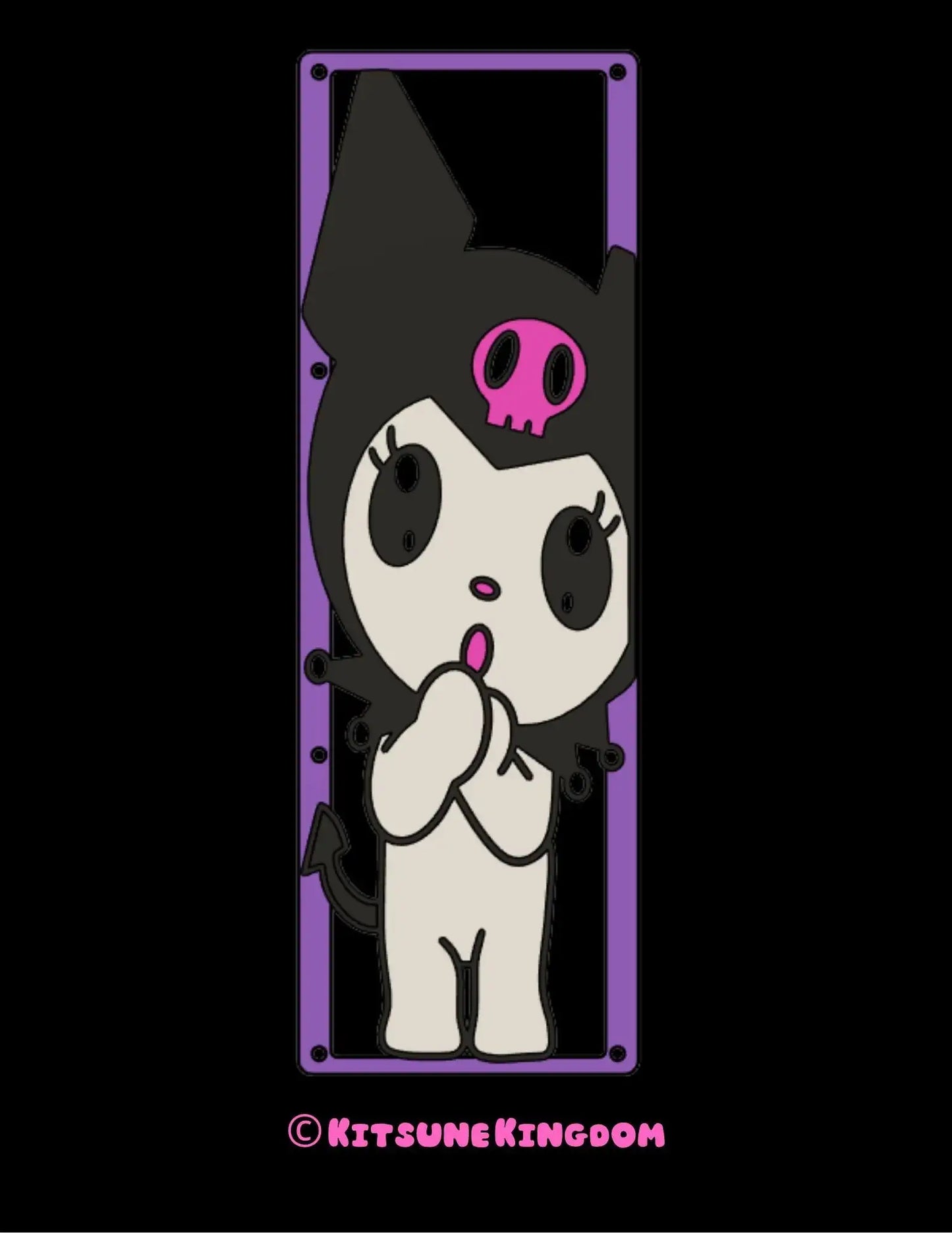 Goth Bunny PC Fan Shroud Cover: Kawaii Anime PC Mod